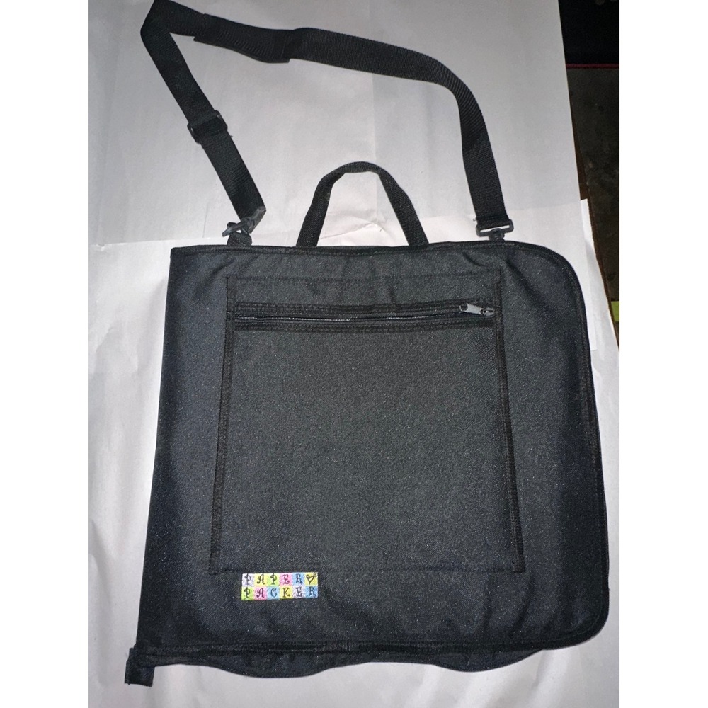 Paper Packer Black Canvas Scrapbooking Craft Organizer Bag Shoulder Strap